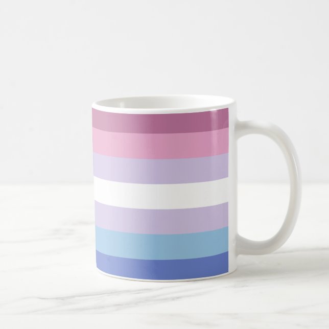 Bigender Pride Flag Coffee Mug (Right)