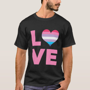 Bigender Pride Flag Love Bigender Flag T-Shirt
