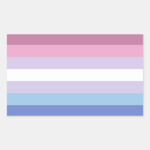 Bigender Pride Rectangular Sticker