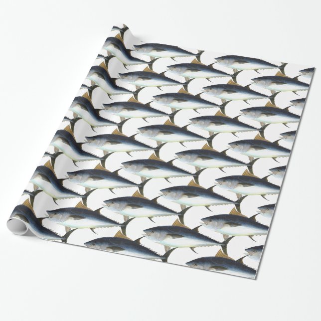 Bigeye Tuna Style Thunder_Cove Wrapping Paper (Unrolled)