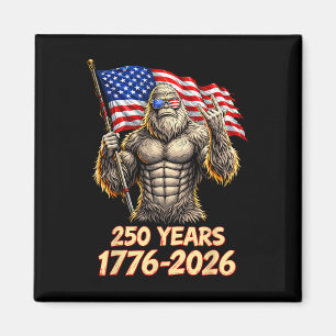 Bigfoot 250 Years 1776 2026 4th Of July 250th Usa  Magnet