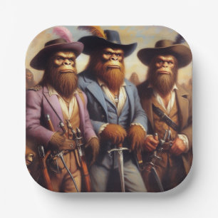 Bigfoot 3 Musketeers Paper Plate