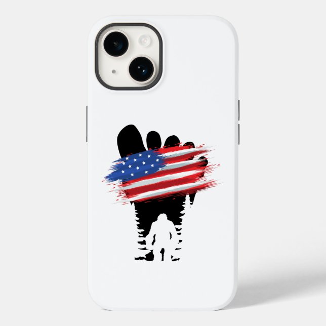 Bigfoot 4th July.b Case-Mate iPhone Case (Back)
