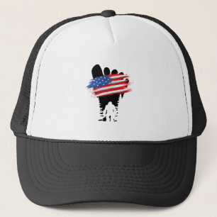 Bigfoot 4th July.b Trucker Hat