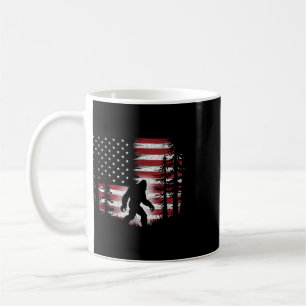Bigfoot 4th Of July American Usa Flag Patriotic Ki Coffee Mug