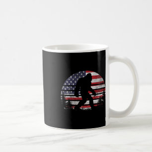 Bigfoot 4th Of July American Usa Flag Patriotic Sa Coffee Mug