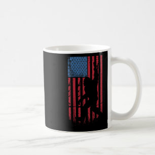 Bigfoot 4th Of July Funny Bigfoot American Usa Fla Coffee Mug