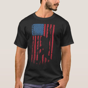 Bigfoot 4th Of July Funny Bigfoot American Usa Fla T-Shirt