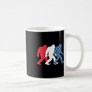 Bigfoot 4th Of July Sasquatch American Flag Patrio Coffee Mug