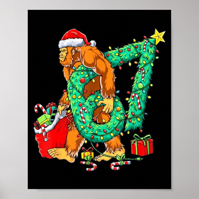 Bigfoot 67 Meme Christmas Tree 67 Baseball Lifesty Poster (Front)