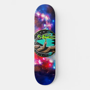 Bigfoot Alien Alliance - Funny Scifi Cryptid Skateboard