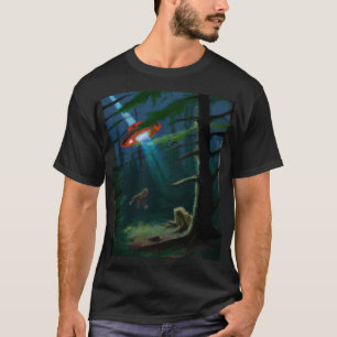 Bigfoot Alien Encounter T-Shirt