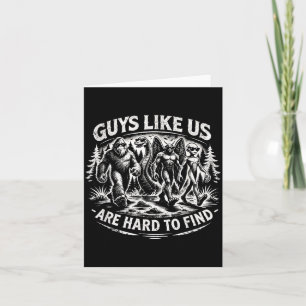 Bigfoot Aliens Mothman Loch Ness Monster Dads Card
