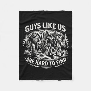 Bigfoot Aliens Mothman Loch Ness Monster Dads Fleece Blanket