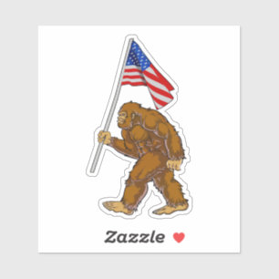 Bigfoot American Flag