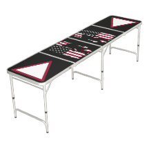 Bigfoot American Flag Beer Pong Table
