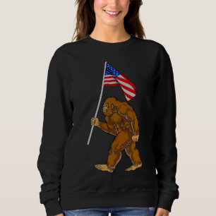 Bigfoot American Flag Sweatshirt
