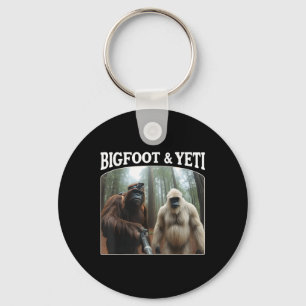 Bigfoot & Yeti Funny Sasquatch Bigfoot Vlogs F Key Ring