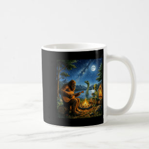 Bigfoot And Alien Loch Ness Campfire Sasquatch Fun Coffee Mug