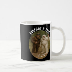 Bigfoot And Friend Vlog Funny Camping Hiking Selfi Coffee Mug