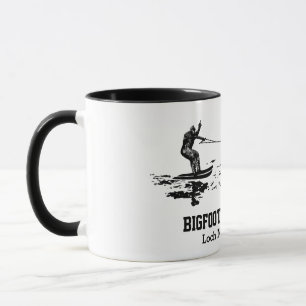 Bigfoot and Nessie Loch Ness Personalised Text Mug