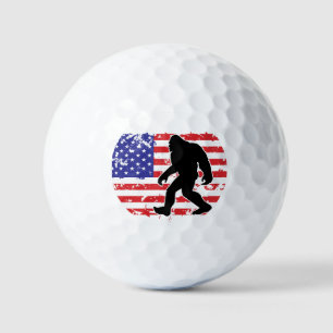 Bigfoot and the American Flag Golf Balls