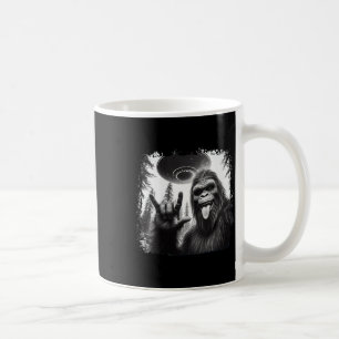 Bigfoot And Ufo Bigfoot Rock On - Hiking And Campi Coffee Mug