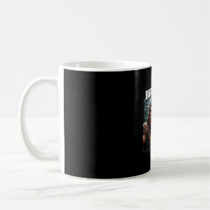 Bigfoot and yeti selfie retro forest nature coffee mug