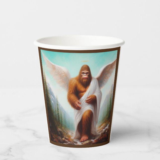 Bigfoot Angel Paper Cups (Front)