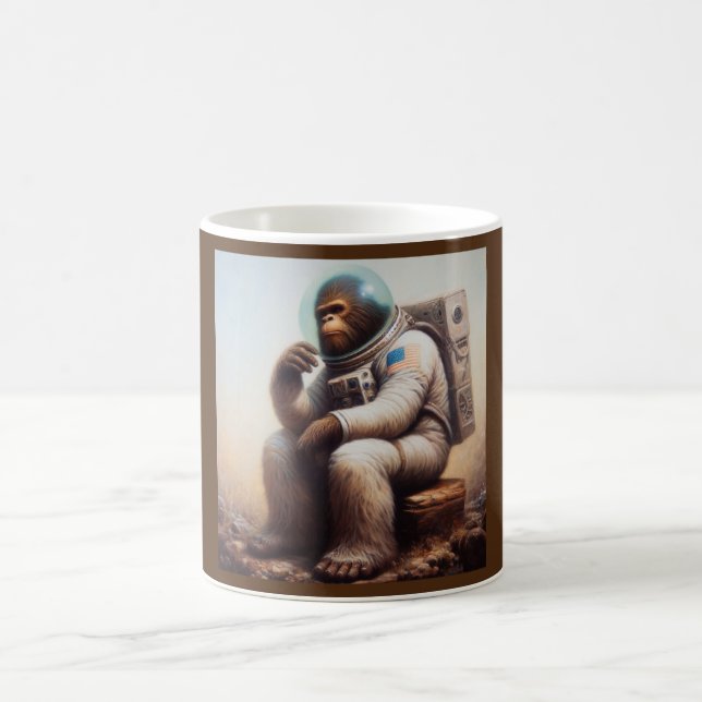 Bigfoot Astronaut Coffee Mug (Center)