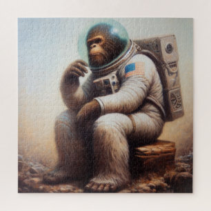 Bigfoot Astronaut Jigsaw Puzzle