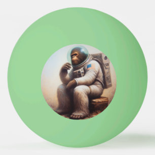 Bigfoot Astronaut Ping Pong Ball