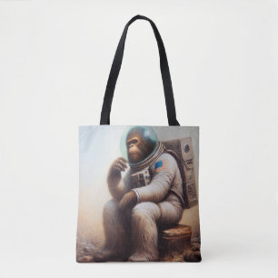 Bigfoot Astronaut Tote Bag