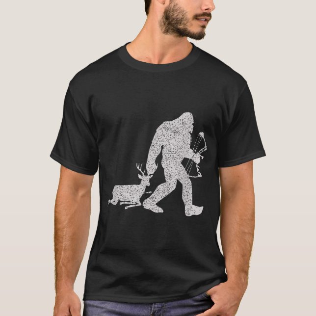 Bigfoot Bags A Deer Big Foot Deer Bow Hunting T-Shirt (Front)