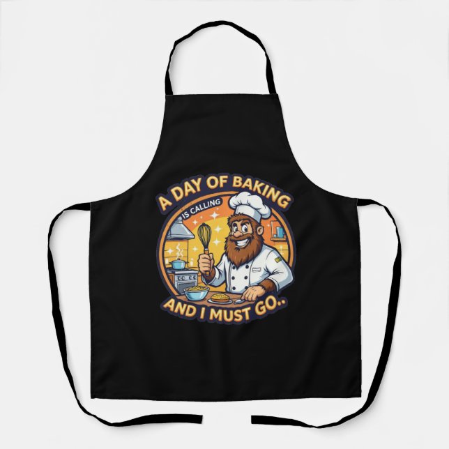 Bigfoot Baker A Day Of Baking Apron (Front)