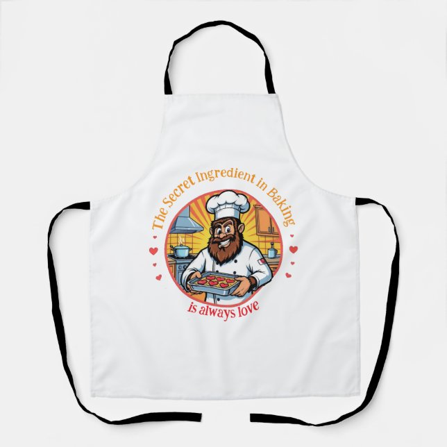 Bigfoot Baker Secret Ingredient is Love Apron (Front)