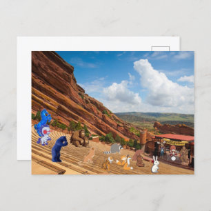 Bigfoot band at Red Rocks Holiday Postcard