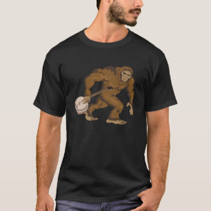 Bigfoot & Banjo - Sasquatch Silhouette Retro Blueg T-Shirt