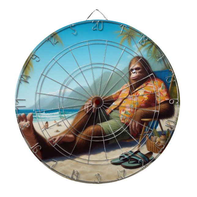Bigfoot Beach Dartboard (Front)