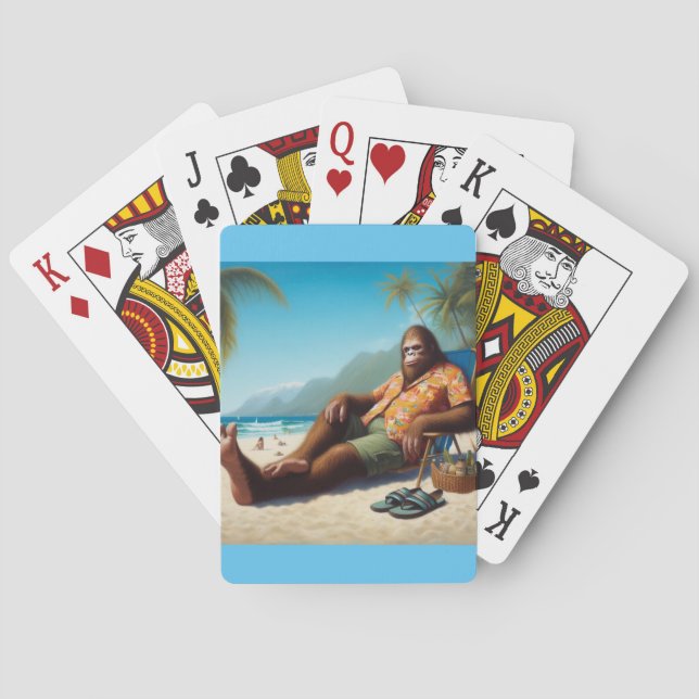 Bigfoot Beach Playing Cards (Back)