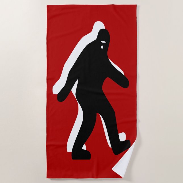 Bigfoot Beach Towel (Front)