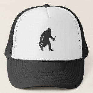 Bigfoot beer silhouette trucker hat