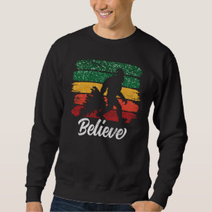 Bigfoot Believe Christmas Sasquatch Yeti Sweatshirt
