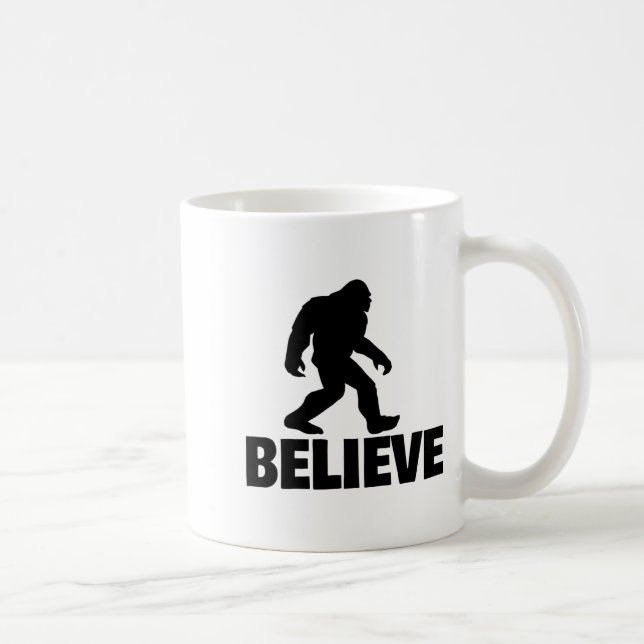 Bigfoot Believe Funny Believe Bigfoot  Coffee Mug (Right)