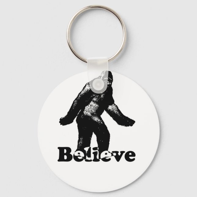 Bigfoot Believe Key Ring (Front)