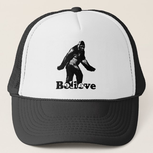Bigfoot Believe Trucker Hat (Front)