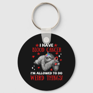 bigfoot blood cancer awareness apparel i allow to  key ring