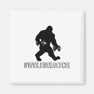 Bigfoot Bodybuilding Dumbbell Weights Sasquatch Li Magnet