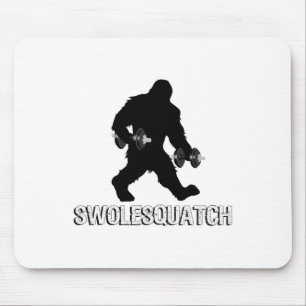 Bigfoot Bodybuilding Dumbbell Weights Sasquatch Li Mouse Pad