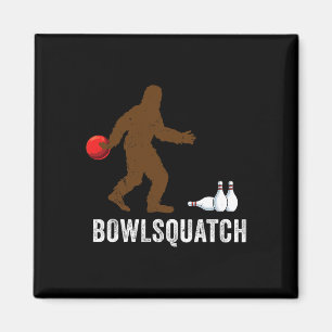 Bigfoot Bowling Gift Sasquatch Gifts Bowler Byll P Magnet